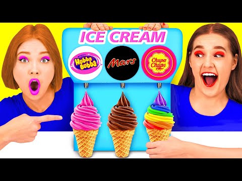 Mystery Ice Cream Challenge | Awesome Kitchen Hacks by HAHANOM Challenge
