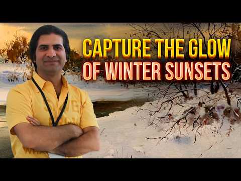 Painting Tranquil Snowy Landscapes with Javid Tabatabaei | Master Winter’s Beauty in Watercolors