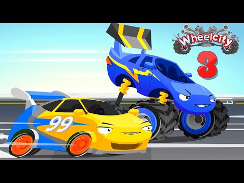 Who's Stuck on a Tree? | Tow Truck Hook, Race Car, Monster Truck | Car Cartoon for Kids