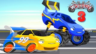 Who's Stuck on a Tree? | Tow Truck Hook, Race Car, Monster Truck | Car Cartoon for Kids