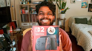 Unboxing the Switch 2!!! (and playing ACNH + Pokémon Violet)