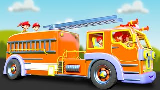 Wheels on the Firetruck Go Round, Fun Learning Song for Kids