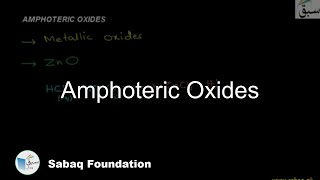 Amphoteric Oxides
