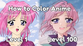 Anime Coloring Tutorial – Redrawing & Recoloring My First Digital Art!