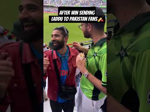 After win 🏆  Laddu to Pakistan fans🏏🇮🇳🇮🇳||#indvspak #india #pakistan #cricketwithpolu #viratkohli
