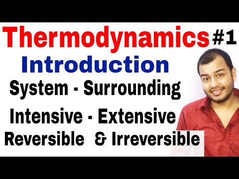 Class 11 Chapter 6 | Thermodynamics Introduction | Reversible and Irreversible Process IIT JEE /NEET