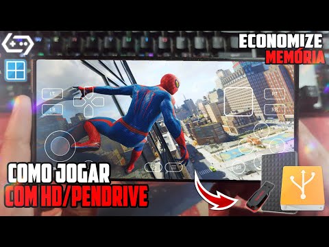 JOGUE Os GAMES DE PC NO CELULAR Com PENDRIVE/HD/SSD No GAMEFUSION e WINLATOR ▶ Economize Memória