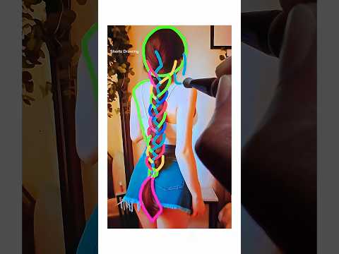 How to draw a girl tutorial ||#drawing #art #girl #shorts #short