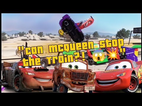 Can These Cars Stop the Giant Train 🛻🚗🚦🚧