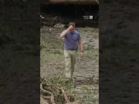 Meteorologist Reynolds Wolf Compares Height to Texas Flood Water Marks
