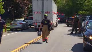 Dump truck into Brunswick home