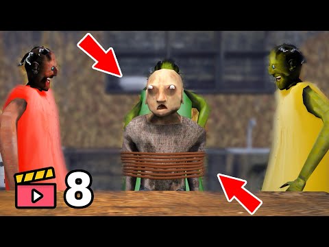 Grandpa vs 3 Granny - funny horror animation parody (compilation 8)