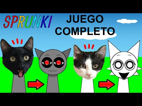 INCREDIBOX SPRUNKI PERO SON GATOS YOUTUBERS FAMOSOS / JUEGO COMPLETO EN ESPAÑOL