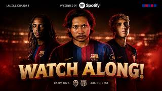 LALIGA JORNADA 4: Valencia CF VS FC Barcelona - WATCH ALONG!