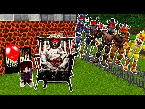 ANNABELLE PROTEGE BEBÊ CONTRA UM APOCALIPSE DE ANIMATRONICS NO MINECRAFT !