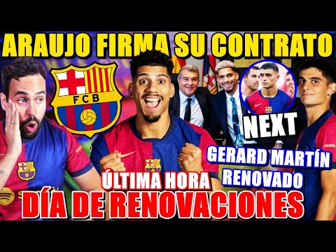 🚨OFICIAL: ARAUJO RENUEVA con el BARÇA y GERARD MARTÍN ¡Los DETALLES! PEDRI, GAVI y LAMINE SIGUIENTES