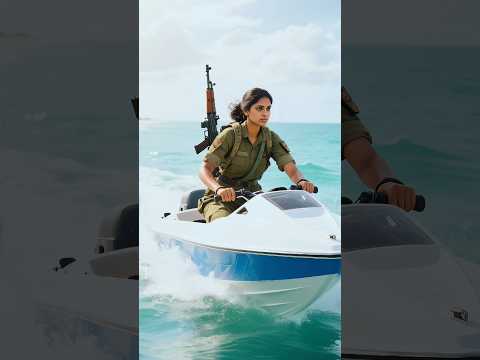 a indian woman soldier not revealing a private information from a terrorist then 🛥️🪖 #ai #soldier