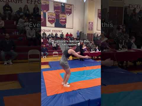 I definitely made up some excuse😂#gymnastics #sports #teamusa #olympics #trampoline #flips #fails