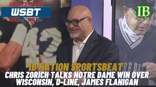 Chris Zorich Talks Notre Dame Win Over Wisconsin, Defensive Line, James Flanigan