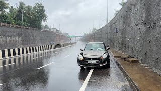 കനത്ത മഴയെ തുടര്‍ന്ന് ദേശീയ പാതയില്‍ വാഹനാപകടങ്ങള്‍ തുടര്‍ക്കഥയാകുന്നു