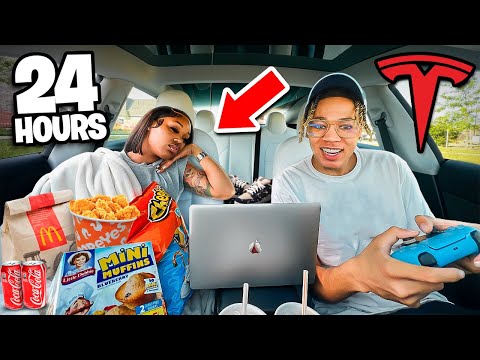 LIVING IN A TESLA FOR 24 HOURS…