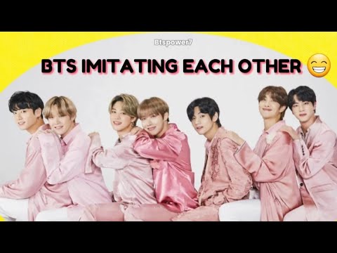 BTS imitating each other 😁
