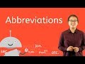 Exploring Abbreviations and Punctuation
