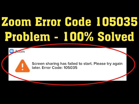 Zoom Error Code 07 21