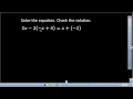 Solving Equations with Variables on Both Sides