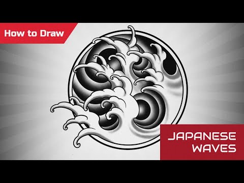 How to Draw Japanese Waves | Daily Drawing Tutorial