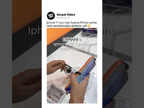 İphone 17 pro max fiyatına iPhone yerine neler alınabileceğini gösteren çift 🤔