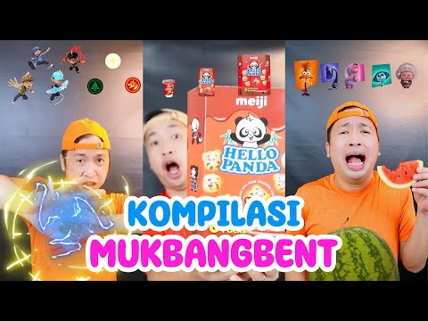 KOMPILASI MUKBANGBENT | MAKAN SERBA EMOJI LUCU | MAKAN SESUAI WARNA | EATING SHOW