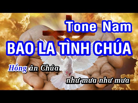 Karaoke Bao La Tình Chúa Tone Nam | Nhan KTV