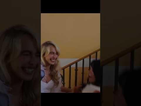 BEHIND THE SCENES OF THE MUSIC VIDEO 'TASTE'| Sabrina Carpenter ft. Jenna Ortega#shorts