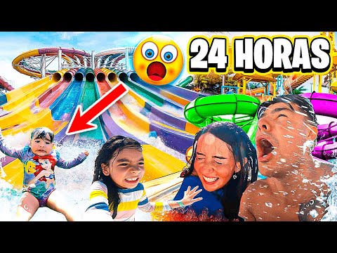 24 HORAS EN UN PARQUE ACUATICO💦Primera vez de nuestra bebé Isabella😱