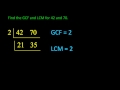 Calculating LCM and GCF Concepts
