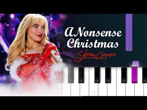 Sabrina Carpenter - A Nonsense Christmas | Piano Tutorial