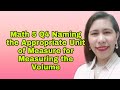 Volume and Measurement Concepts
