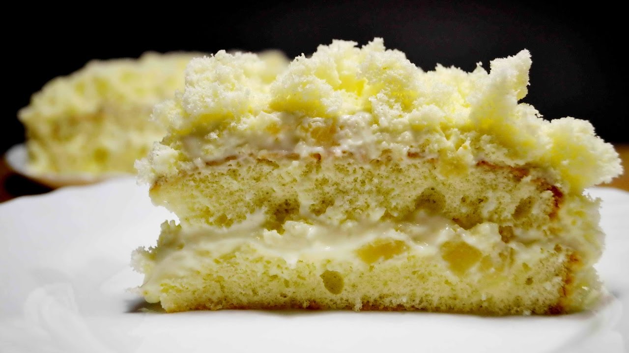 ИТАЛЬЯНСКИЙ ТОРТ МИМОЗА Ананасовый торт на 8 марта Torta Mimosa Italian Mimosa Cake Recipe