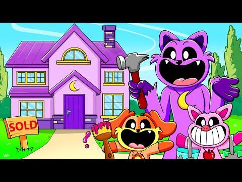 CatNap builds his first house (Cartoon Animation) // Poppy Playtime Chapter 3