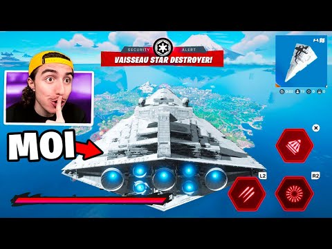Je CONDUIT le Vaisseau STAR WARS DESTROYER sur Fortnite !