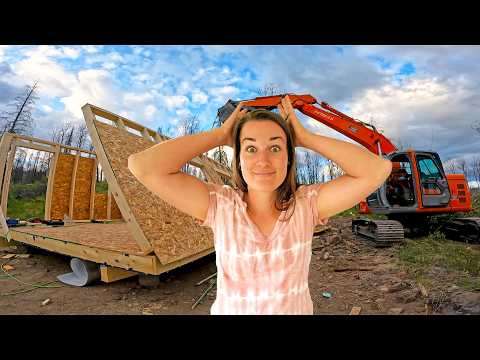 We’ve never done this before | Lifting Walls With The Excavator
