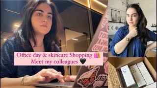 My Office Routine in Dubai | Skincare Shopping | meet my colleagues | jin story 🇦🇪🇵🇰