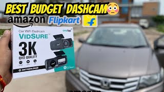 Best Dashcam for Cars in India 2025 🚗 Onelap Vidsure 3K With Sony starvis sensor | Harish kkd