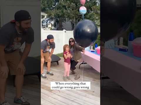 🤦‍♀️ This Gender Reveal Party Turned into CHAOS!” #schwangerschaft #genderreveal #grossesse