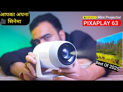 Zebronics Pixaplay 63 Portable Full HD Projector Full Review