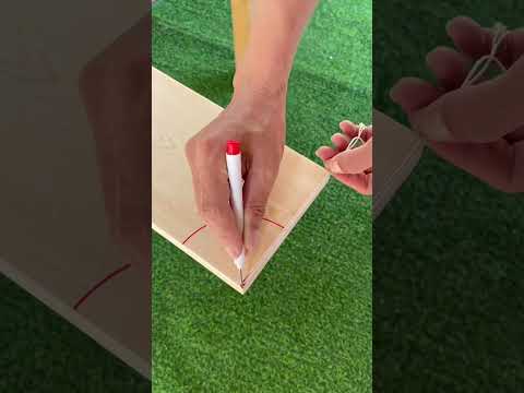 Woodworking tip โ 3 easy ways to mark a perfect 45-degree angle. #short