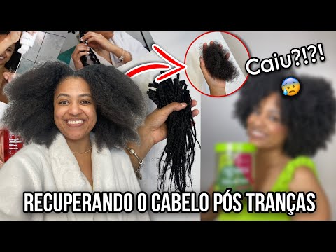 COMO RECUPERAR O CABELO PÓS TRANÇAS? 🥲 | cabelo crespo