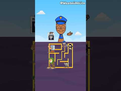 MAZE CHALLENGE - Help Tung Tung Tung Sahur Police Find Criminals #shorts #tungtungtungsahur