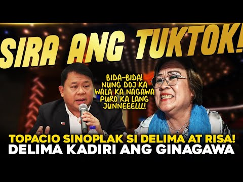 "GINAGAWA NYONG BOB0 ANG TAO!" TOPACIO SINOPLAK SI DELIMA AT HONTIVEROS! BUKING SI DELIMA TAKOT NA